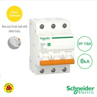 Schneider MCB 3P 16A 6kA New Domae MCB Breaker 3 Phase 16 Amp 6kA