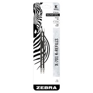 Another Prodigal @ Us Version ZEBRA REFILL X-701 2pcs Set K (Black Oily, 0.7mm REFILL) Ballpoint Pen