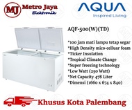 Chest Freezer AQUA AQF-500(W) 500 Liter AQF 500 W Freezer Box AQUA