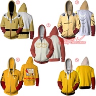 One Punch-Man Hoodie Men Casual Jacket Cos One Punch Saitama Sweater Japanese Anime Zip Up Costume