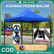 【AWI HOME】10x10 Folding Canopy Folding Tent Kanopi Bazar Khemah ( Full Set) Payung Niaga Canopy Lipa
