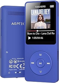 AGPTEK A02 MP3 Player with Bluetooth 5.3, 1.8 inch Screen Portable Music Player with Speaker, FM Rad