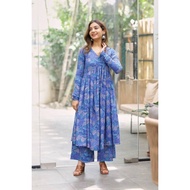 New Elegant Cotton Women Kurta Set By Inaaya fabric