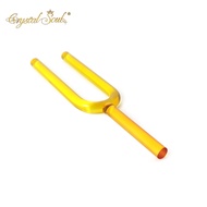 432Hz Crystal Tuning Fork 12mm Yellow Natural Quartz Tuning Fork Yoga Meditation Tuning Fork Sound T