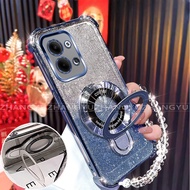 Case for OPPO reno 9 10 11 12 13 Pro reno 11f 12F 13F 5G phone case U-shaped wireless charging brack