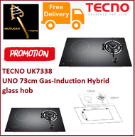 TECNO UK7338 UNO 73cm Gas-Induction Hybrid glass hob / FREE EXPRESS DELIVERY