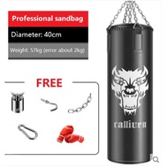 🥊 180cm 57kg Boxing PUNCHING BAG Training MMA Hook Kick Muay Thai Sandbag Fight Sand Punch Beg Stand