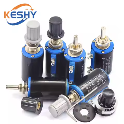 WXD3-13-2W 10K 100/220/470/680 ohm WXD3-13 2W Wirewound Multi-Turn Potentiometer 1K 2.2K 4.7K 5.6K 6