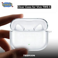 For Vivo TWS 5 Case Protective Transparent Clear TPU Covers Bluetooth Earphone Shell Headphone Porta
