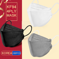 100PCS Reusable Korea KF94 Mask Protective KN95 Face Mask Disposable mask N95 4 Ply Protective 99% f