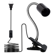 E26/E27 Desk Clip Lamp Holder Wire Neck Clip Holder Clamp Clip on Light Flexible Gooseneck Clamp Lig