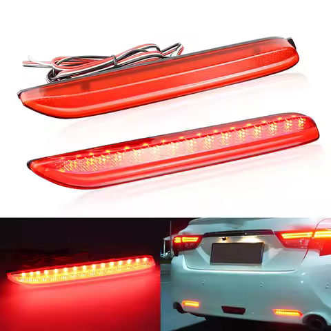 2×LED Rear Brake Light Bumper Reflector Taillight Fog Lamp for Toyota RAV4/Camry/Matrix Base L/Sienn