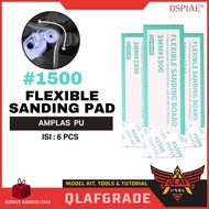 Flexible Sanding Pad grit 1500 DSPIAE sandpaper Sanding Board FS-1500