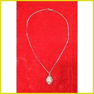 ▶ ▫ ∢ St. Padre Pio Metal Silver Pendant Necklace