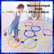 Kids Jumping Toys Unisex Jumping Jumping Jumping Jumping Jumping Ring Set 28cm & 38cm Hopscotch Toys