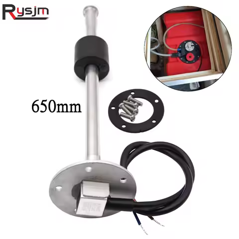 Custom size Marine Boat Car Fuel Level Sensor 650mm 0-190/240-33ohm Water level Gauge meter fuel gau