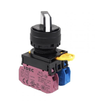 IDEC Selector Switches สวิตช์ซีเลคเตอร์  สวิตช์บิดค้าง 2ตําเเหน่ง selector switch 2P IDEC YW YW1S-2E