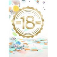 GREETING CARD- HALLMARK- GREETING CARD- 18th BIRTHDAY- BIRTHDAY CARD