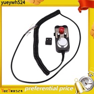 [yueywh524]Universal Cnc 4  Mpg Pendant Hand Wheel 100 Pulse 5V & Emergency Stop Cnc Router Handwhee