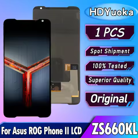 6.59" Super AMOLED For Asus ROG Phone II ZS660KL LCD Display Screen Touch Panel Digitizer For ROG Ph