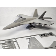 F18-DIY fighter assembly model, self-assembly material set, model-color-creative toy