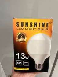 陽光 LED燈泡13W 螺頭 黃光