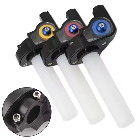 Motorcycle Grip Aluminum Throttle Grip High Universality Fitment Red Aluminum Grip Strong Performanc