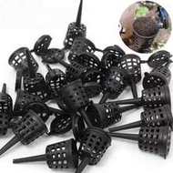 5/15/30pcs Plastic Plant Fertilizer Baskets, With Lid Net Fertilizer Storage Boxes, Reusable Potted 