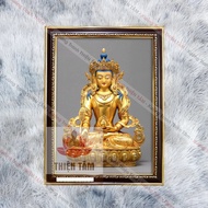 Ksitigarbha Thangka Tantric Painting (Mtatistic PAINTING) wall hanging frame 36x48cm made of glossy 
