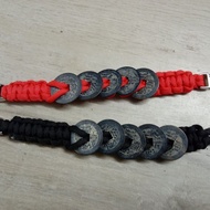 Ancient Coin Antique Coin Distressed Five Emperor Copper Coin Bracelet Genuine Brass Money Lucky For