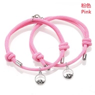 (2 PCS/1 SET) Gelang Couple Gaya Baru Liontin Paduan Indah Gelang Magnet Murah