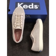 Keds Matte Leather Light Pink Casual Sneakers Lace-Up Low-Top Casual Shoes Wedding Shoes