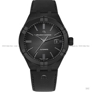 MAURICE LACROIX AI6008-PVB01-330-1 Men's Watch AIKON Automatic 42mm Date Leather Strap All Black *Original