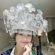 Amao Headwear Headwear Ethnic Characteristics Ethnic Style Miao Ethnic Jewelry Hat Minority Ethnic N