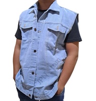 Rompi Jumbo Pria Jaket Jeans Vest Bigsize Denim Hitam XXL XXXL XXXXL Jaket Motor Lekbong 2XL 3XL 4XL