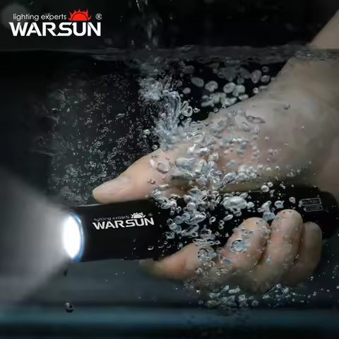 WARSUN SQ03 LED Torch IPX6 Waterproof Rechargeable Flashlight Powerful Magnet Portable Lamp for Hiki