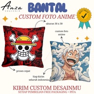 ONE PIECE PILLOW CUSTOM ANIME PILLOW/ CUSTOM PHOTO PILLOW/ ONE PIECE PILLOW GIFT/ / Demon Slayer ANI