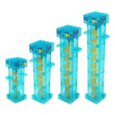 Height Adjustable Electric or Manual Marble Race Run Motor Lift Rolling Ball Elevator Large Size Com