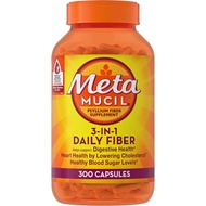Metamucil, Daily Psyllium Husk Powder Supplement, 3-in-1 Fiber Supplement for Digestive Health, Plan