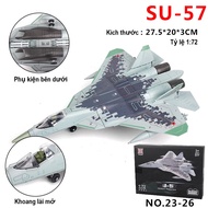 Assembled Tank Plane Model SU57 SU57S SU25 A10 F14 Hard Plastic Decorative Gift Decor M7