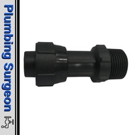 Poly Pipe Washing Machine Pipe Connector Hdpe Fitting Paip Poli Pipe Fitting  Hansen PVC  Male Threa