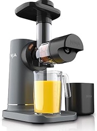 Ninja - Cold Press Juicer Machine with 700ml Jug and 1.1L Pulp Container for Making Fresh Juices, Dr
