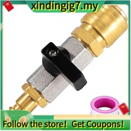 【】Compressed Air Stopcock G1/4 Quick Release Coupling 1/4 Inch Brass Filling Valve Compressed Air St