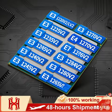 E3 1220V2 1220LV2 1225V2 1230V2 1240V2 1245V2 1270V2 1275V2 1280V2 1290V2 1265LV2 for LGA 1155 Xeon 