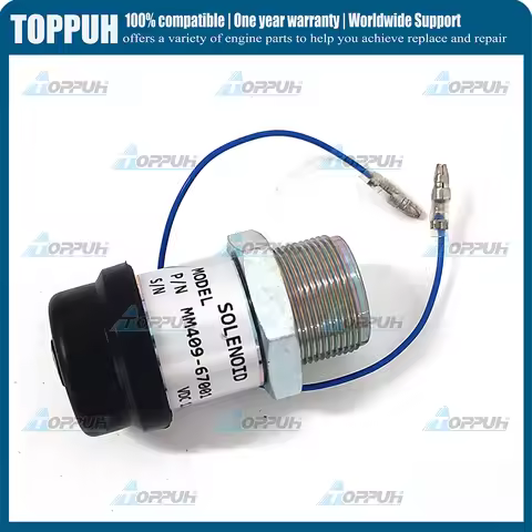 1pc New For Mitsubishi S3L2-E2 S4L S4L2 L2E K4E K4F K3M K4M 30A87-00060 12V MM409-67001 Stop Solenoi