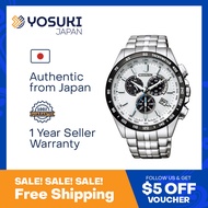 CITIZEN Solar CB5874-90A CITIZEN10 COLLECTION Eco Drive Chronograph Perpetual calendar World time Day Date White Black Silver Stainless  Wrist Watch For Men from YOSUKI JAPAN / CB5874-90A (  CB5874 90A CB587490A CB58 CB5874- CB5874-9 CB5874 9 CB58749 )