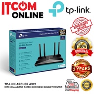 TP-LINK WIFI 6 DUALBAND AX1800 ONE MESH GIGABIT ROUTER (ARCHER AX20)(ARCHER AX23)