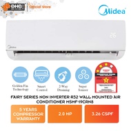 Midea Fairy Series Non Inverter R32 Wall Mounted Air Conditioner 2.0HP 3 Star Rating Aircond MSMF-19