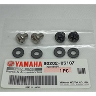 YAMAHA 125Z / RXZ SCREW & WASHER PLATE  EXHAUST (98907-06008) - ( 90202-05187 ) 100% ORIGINAL YAMAHA