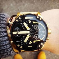 DZ73 Ready Stock Men's Watch Large Dial Trendy Watch Stainless Steel with Quartz Watch Can Add 7WJ5